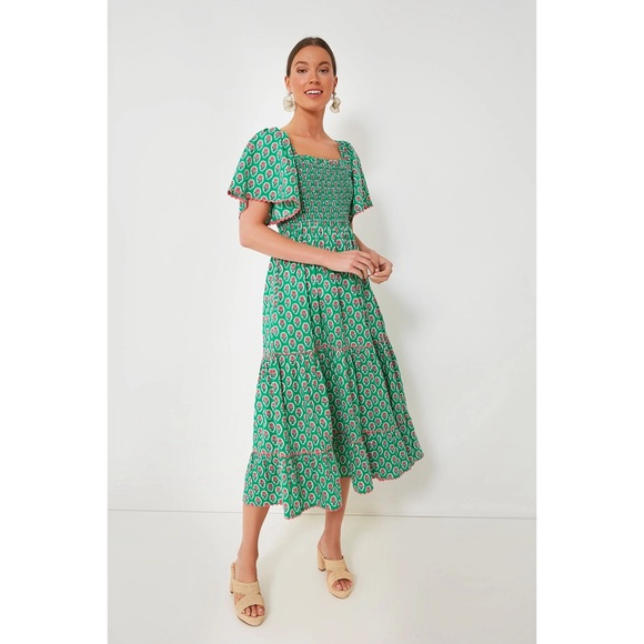 Tuckernuck Dresses & Skirts - PINK CITY PRINTS x tuckernut Jaipur Daisy Lolita Dress cotton block print